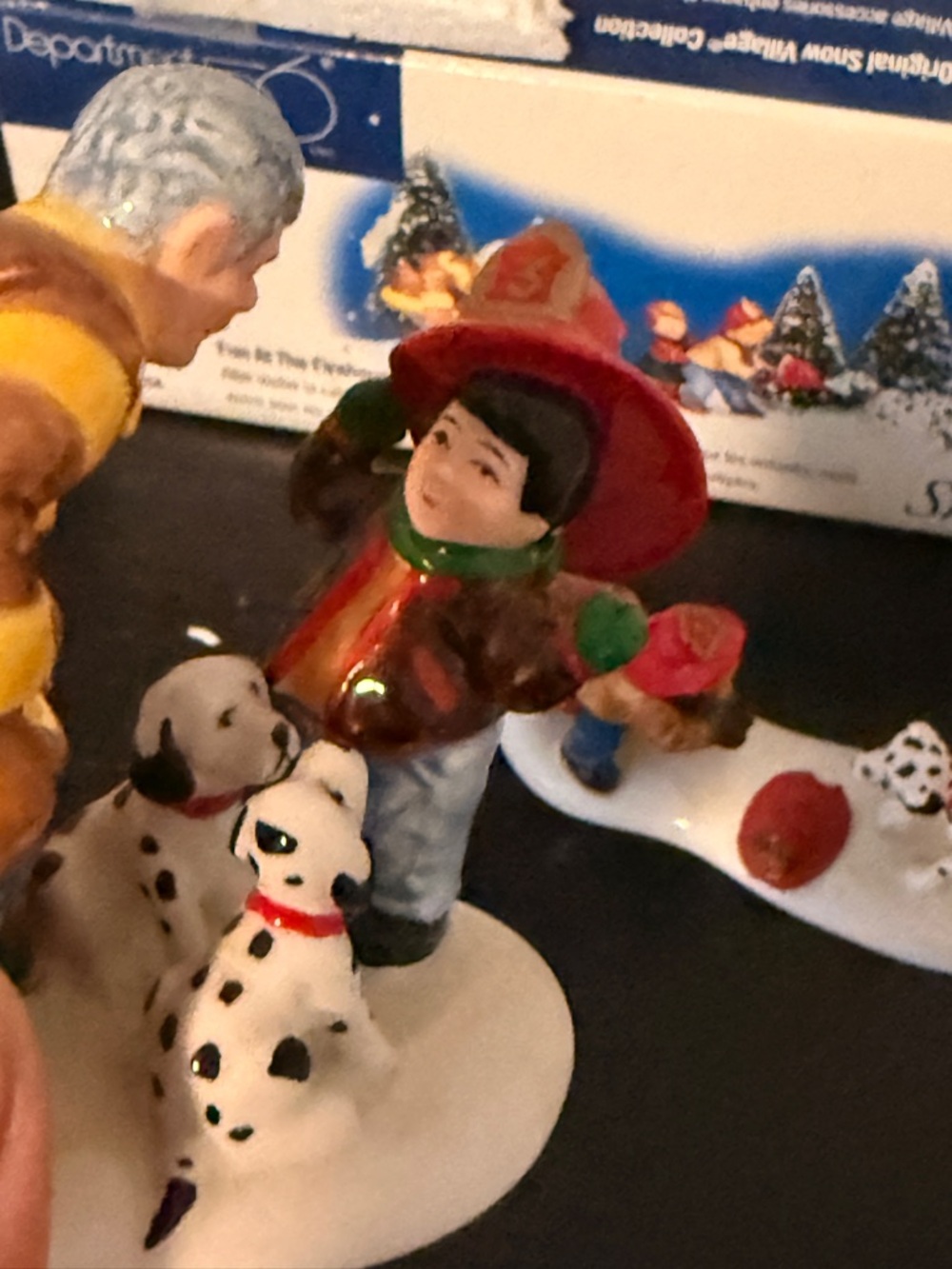 Dept. 56 “Fun at the Firehouse” hand painted porcelain, Original Snow Village - Picture 5 of 8